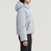 Cordova women's Meribel Ski Jacket in Glacier – model side view – London Ski Co