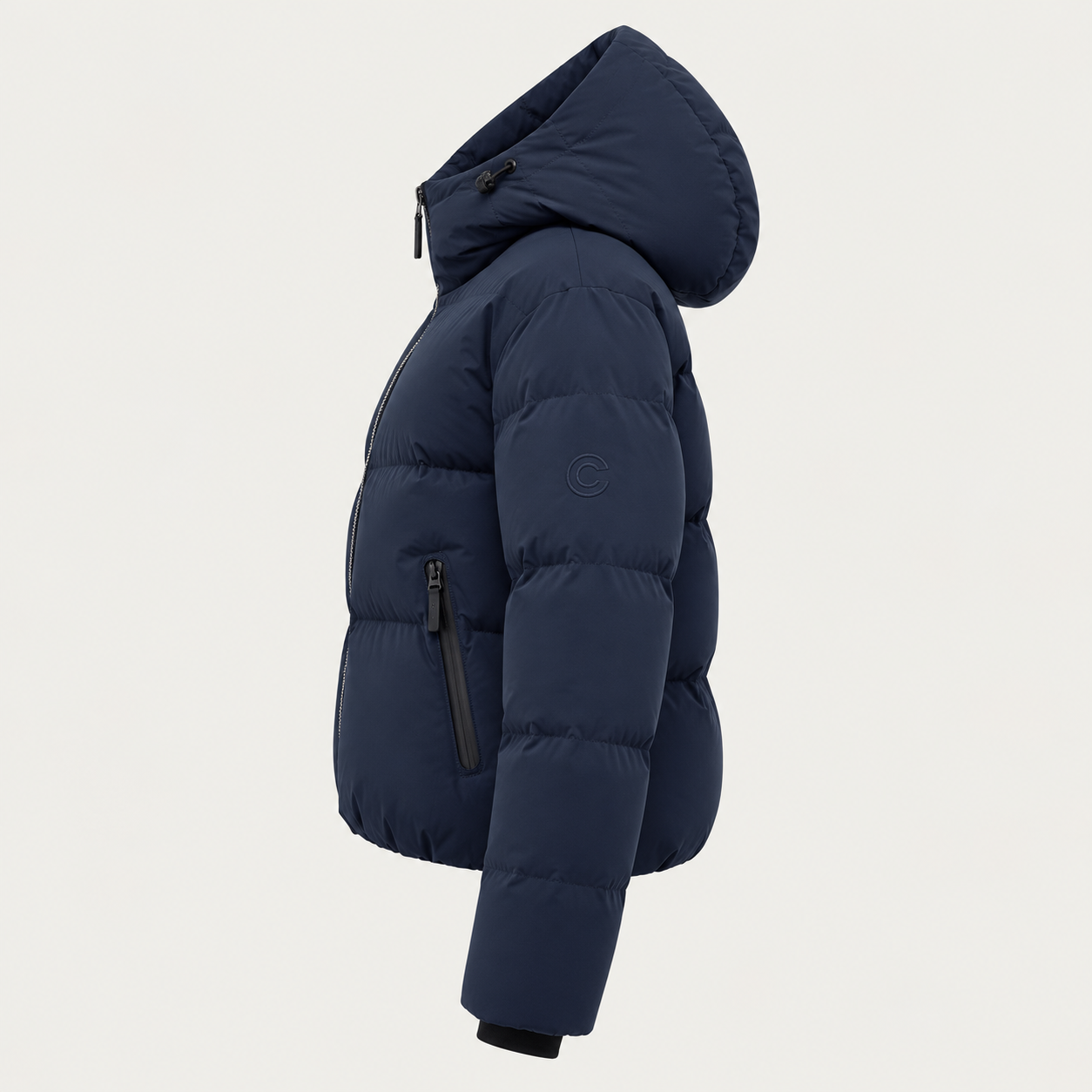 Cordova women's Meribel Ski Jacket in Indigo – product side view – London Ski Co