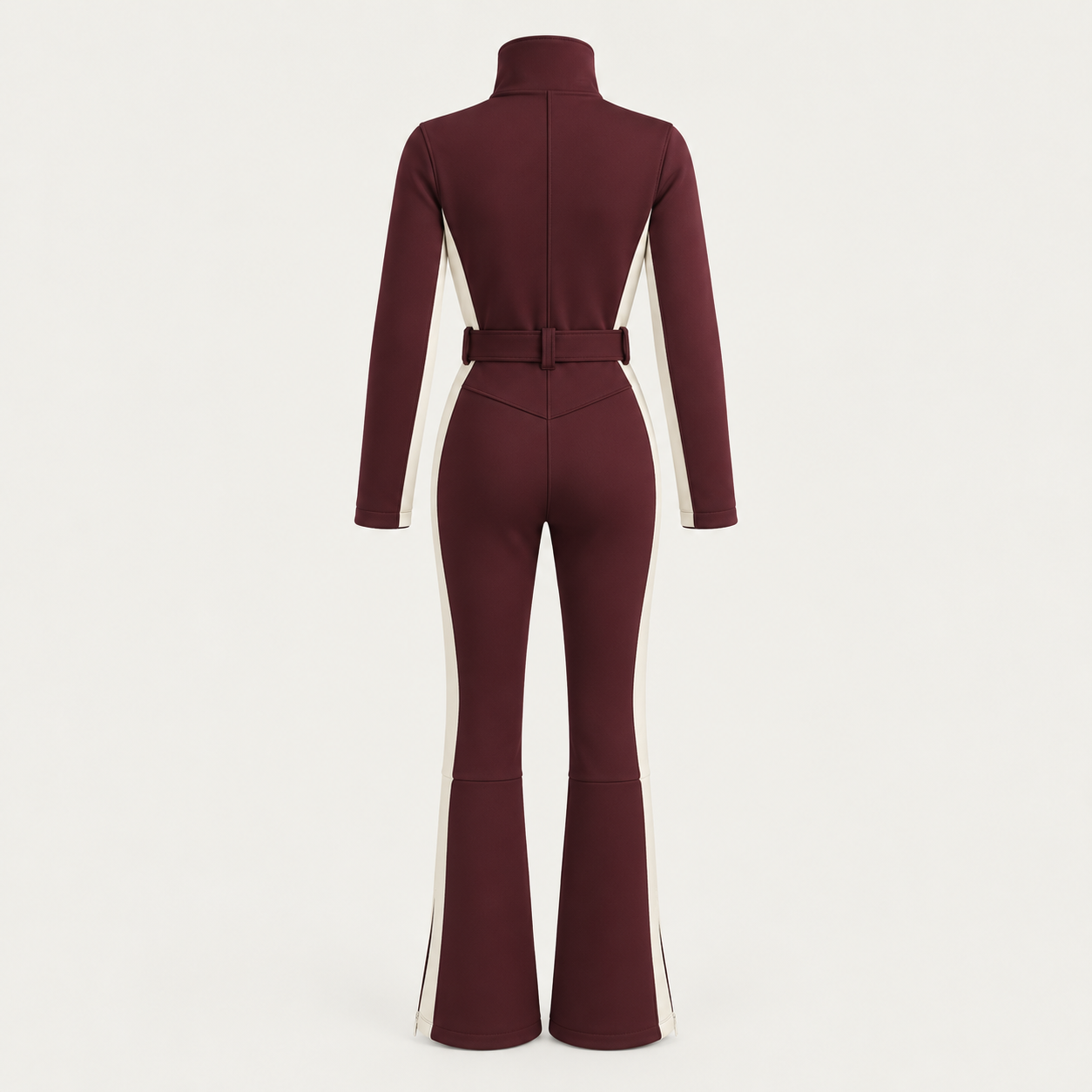 Cordova women's OTB Ski Suit in Bordeaux – product back view – London Ski Co