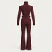 Cordova women's OTB Ski Suit in Bordeaux – product back view – London Ski Co