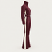 Cordova women's OTB Ski Suit in Bordeaux – product side view – London Ski Co