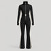 Cordova women's Cordova OTB Ski Suit in Onyx – product front view – London Ski Co