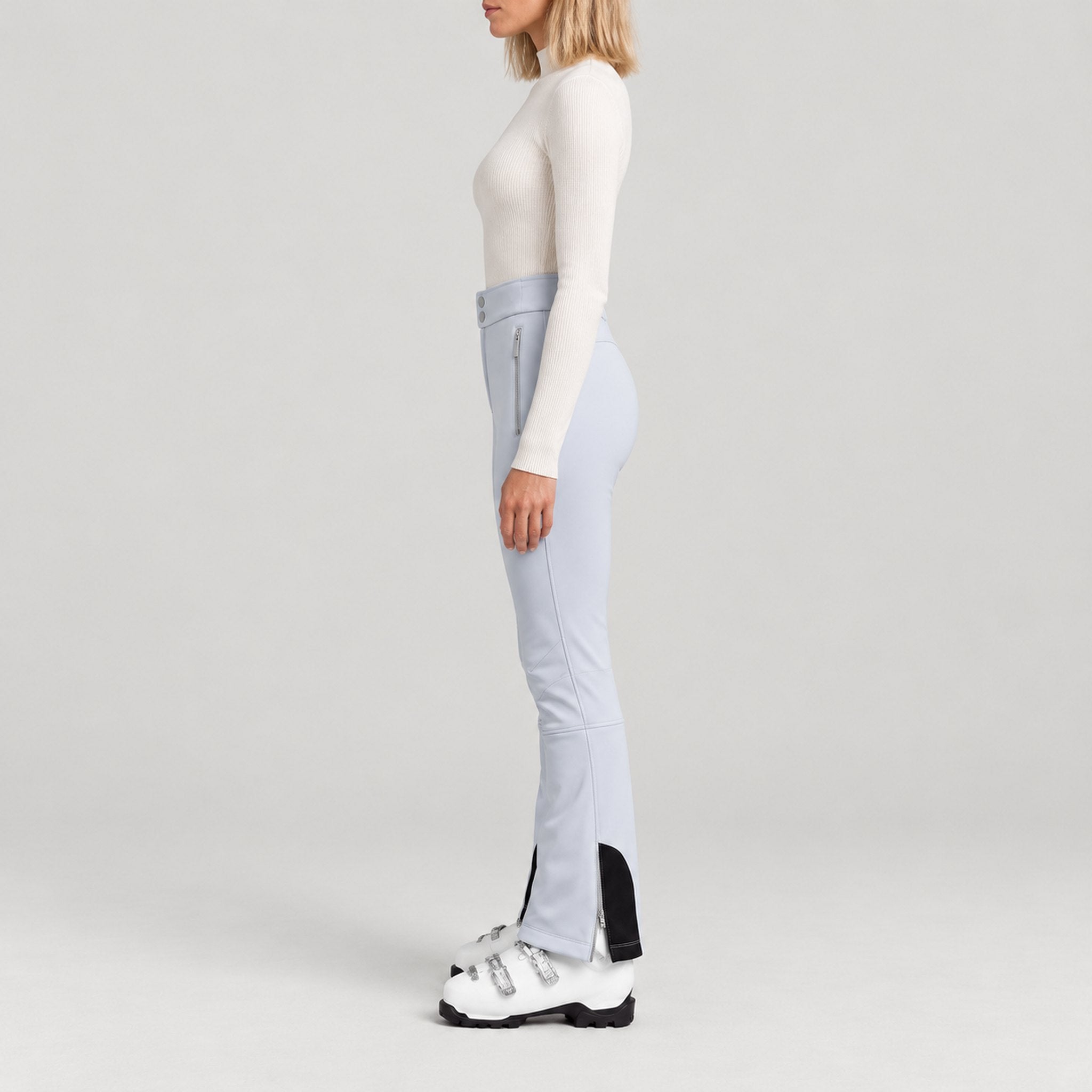 St Moritz Ski Pants in Glacier — model side