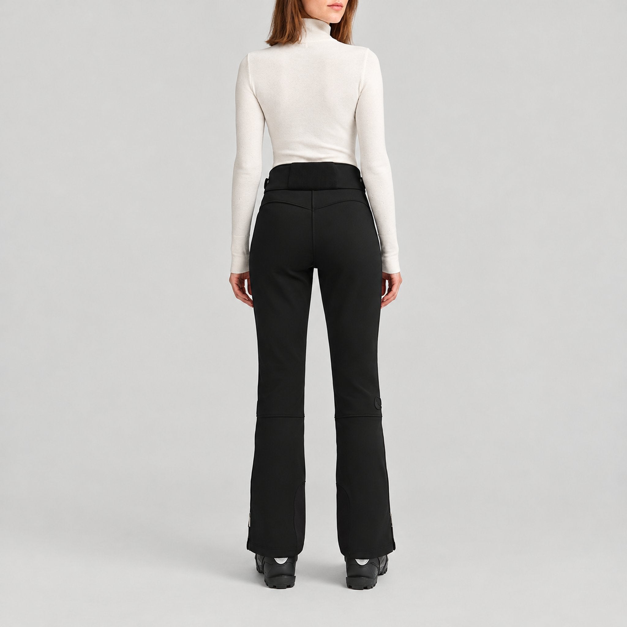 Cordova women's St Moritz Ski Pants in Onyx – model back view – London Ski Co