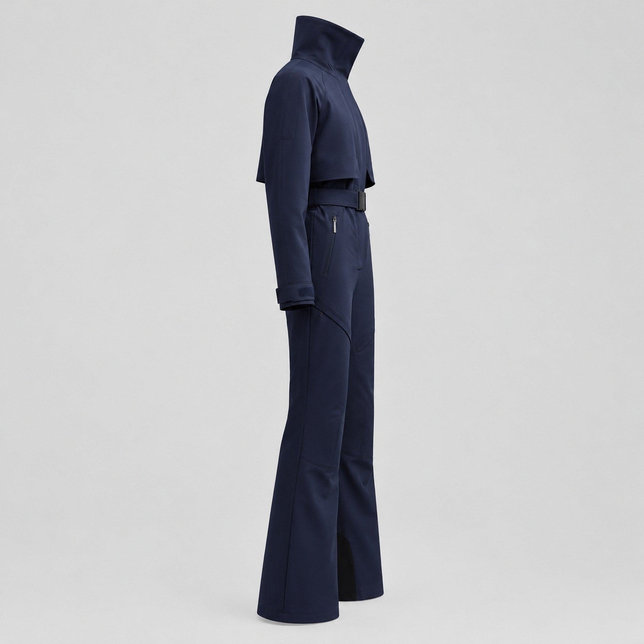 Cordova women's Volta Ski Suit in Indigo – product side view – London Ski Co