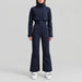 Cordova women's Volta Ski Suit in Indigo – model front view – London Ski Co