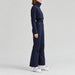 Cordova women's Volta Ski Suit in Indigo – model side view – London Ski Co
