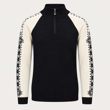 Dale of Norway Geilo Sweater in Black/Off White - front