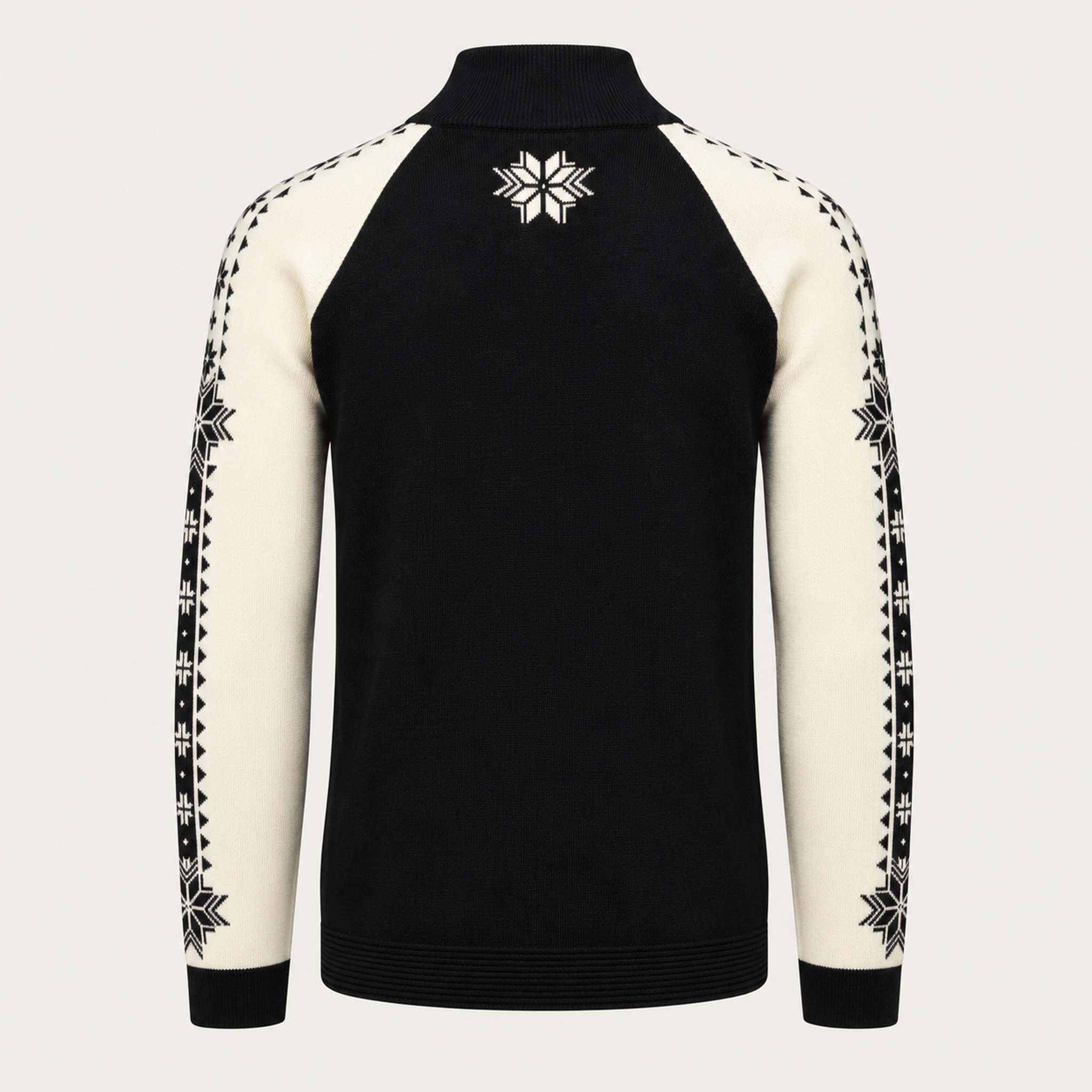 Dale of Norway Geilo Sweater in Black/Off White - back