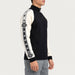 Dale of Norway Geilo Sweater in Black/Off White - model side