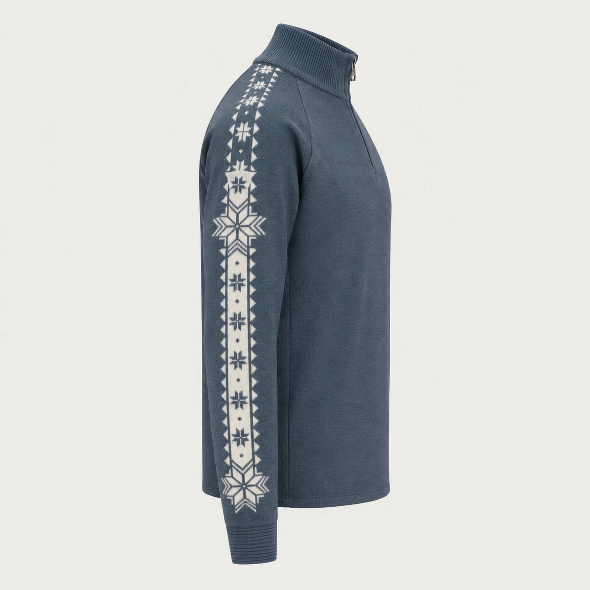 Dale of Norway Geilo Sweater in Steel - side