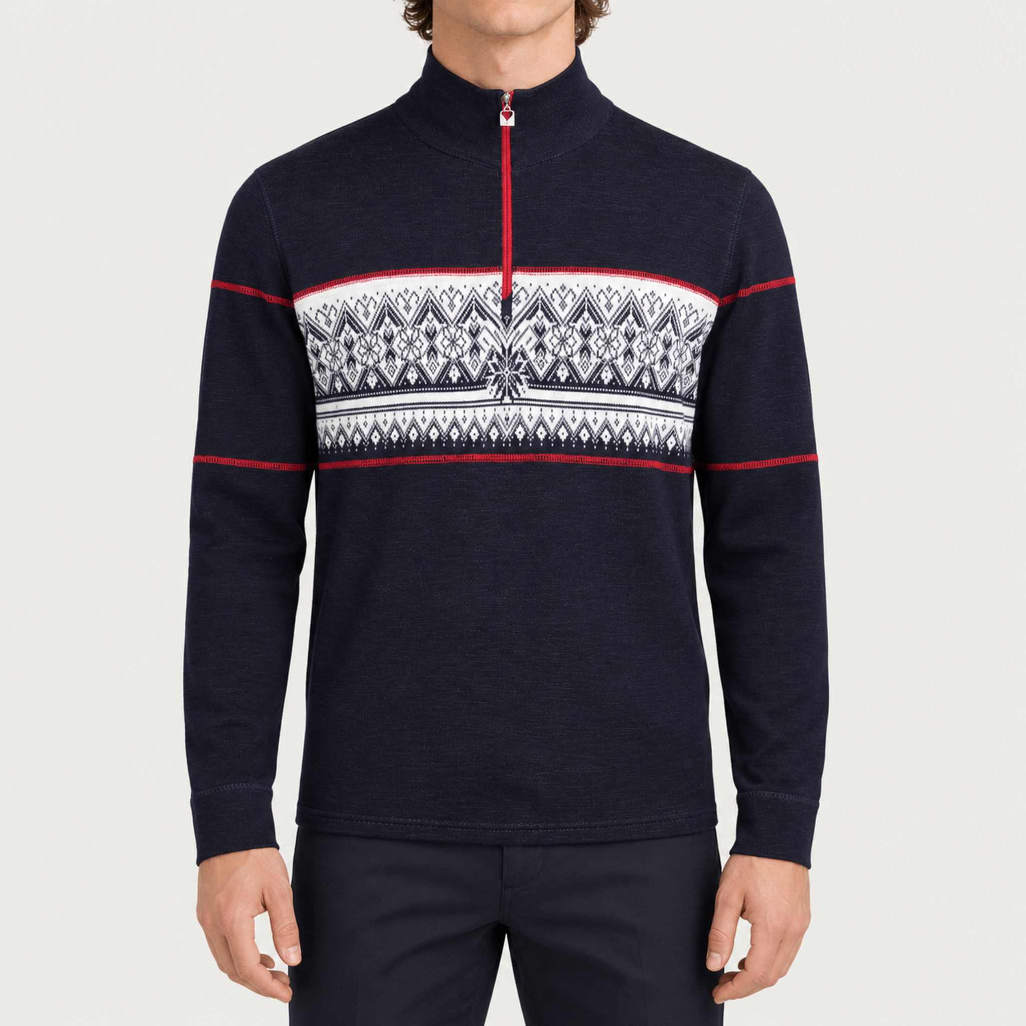 Dale of Norway Moritz Superfine Sweater - model front