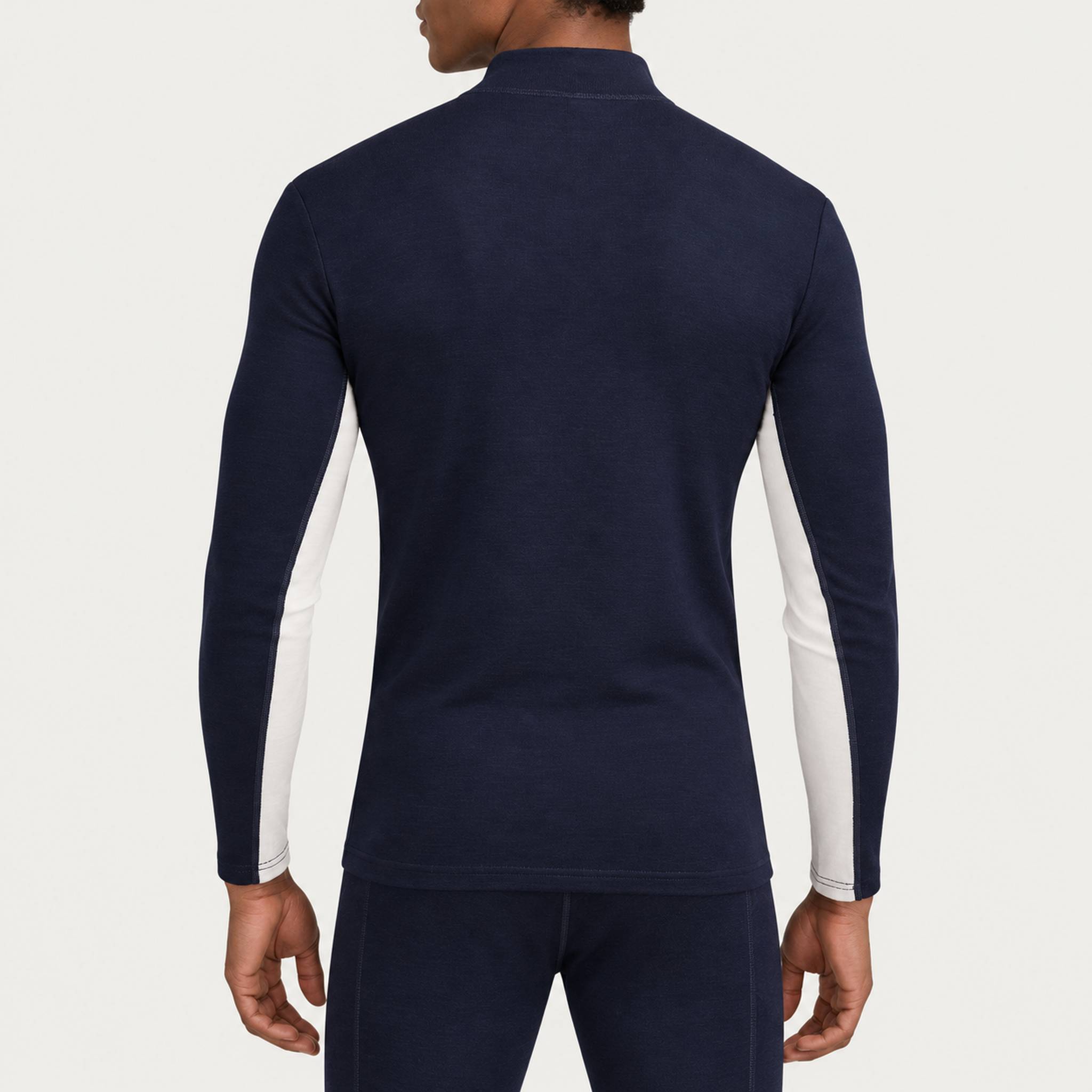 Dale of Norway Vail Base Layer Half Zip Sweater - model back