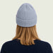 Dale of Norway Bouvet Beanie in Light Blue - female back