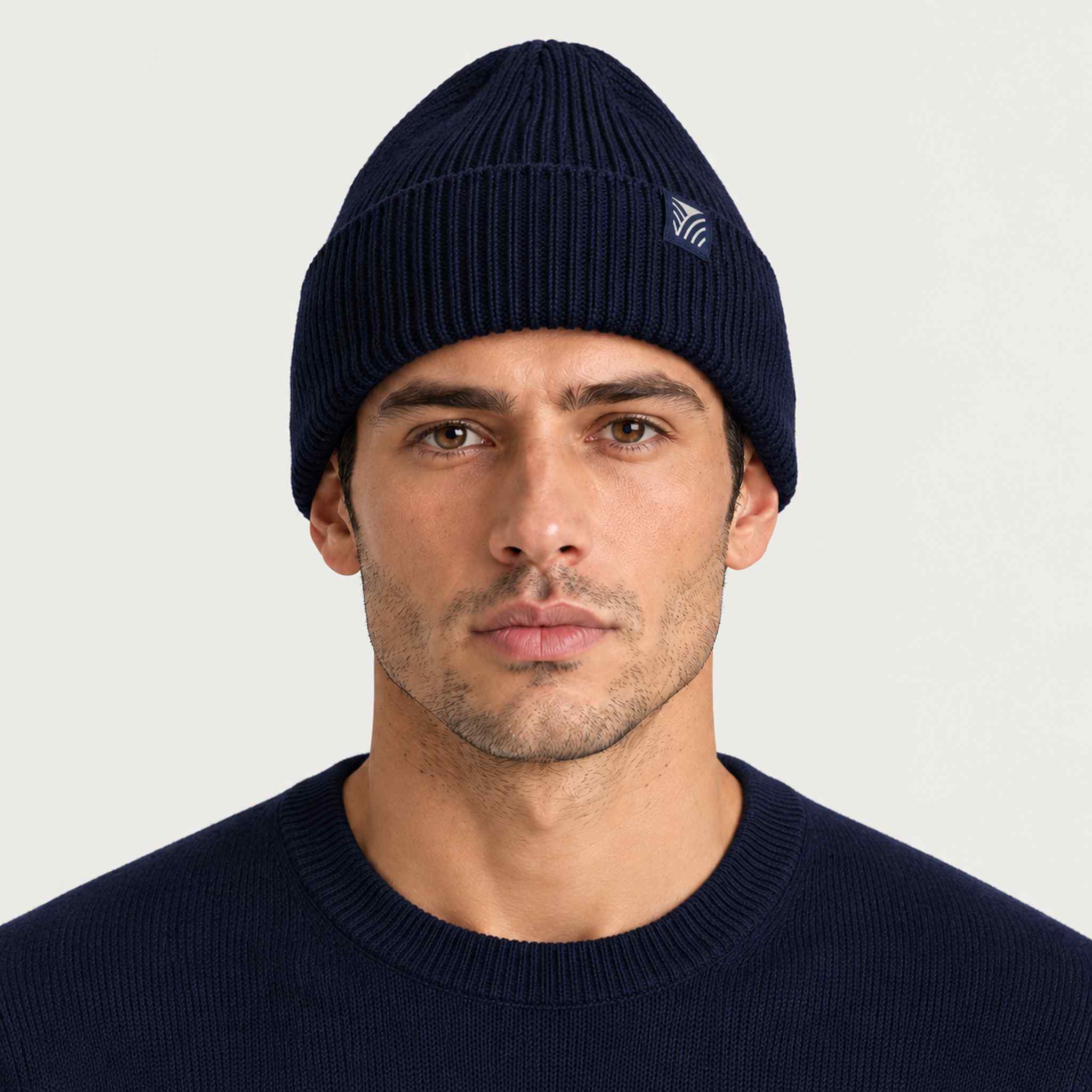 Dale of Norway Bouvet Beanie in Navy - male front