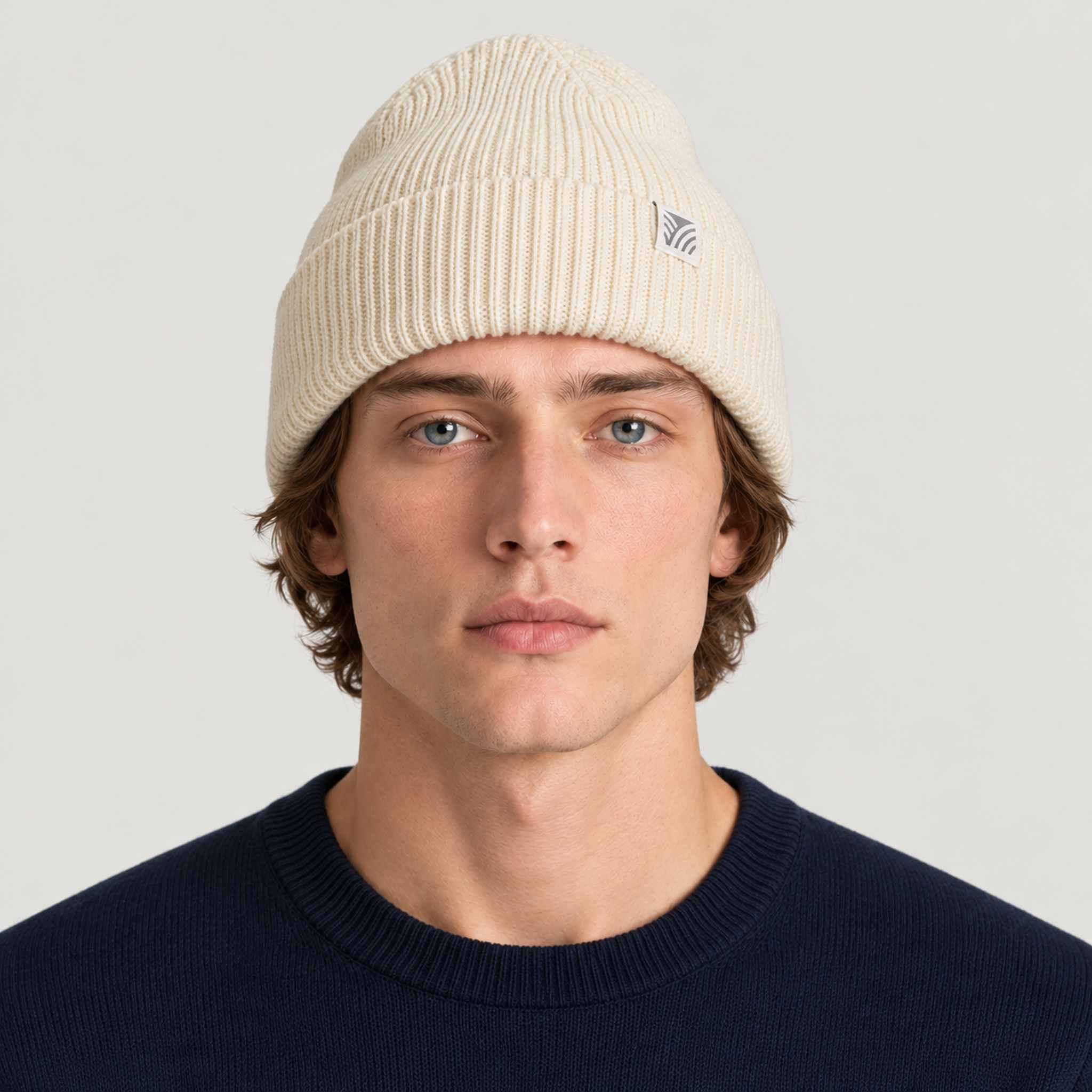 Dale of Norway Bouvet Beanie in Off White - male front