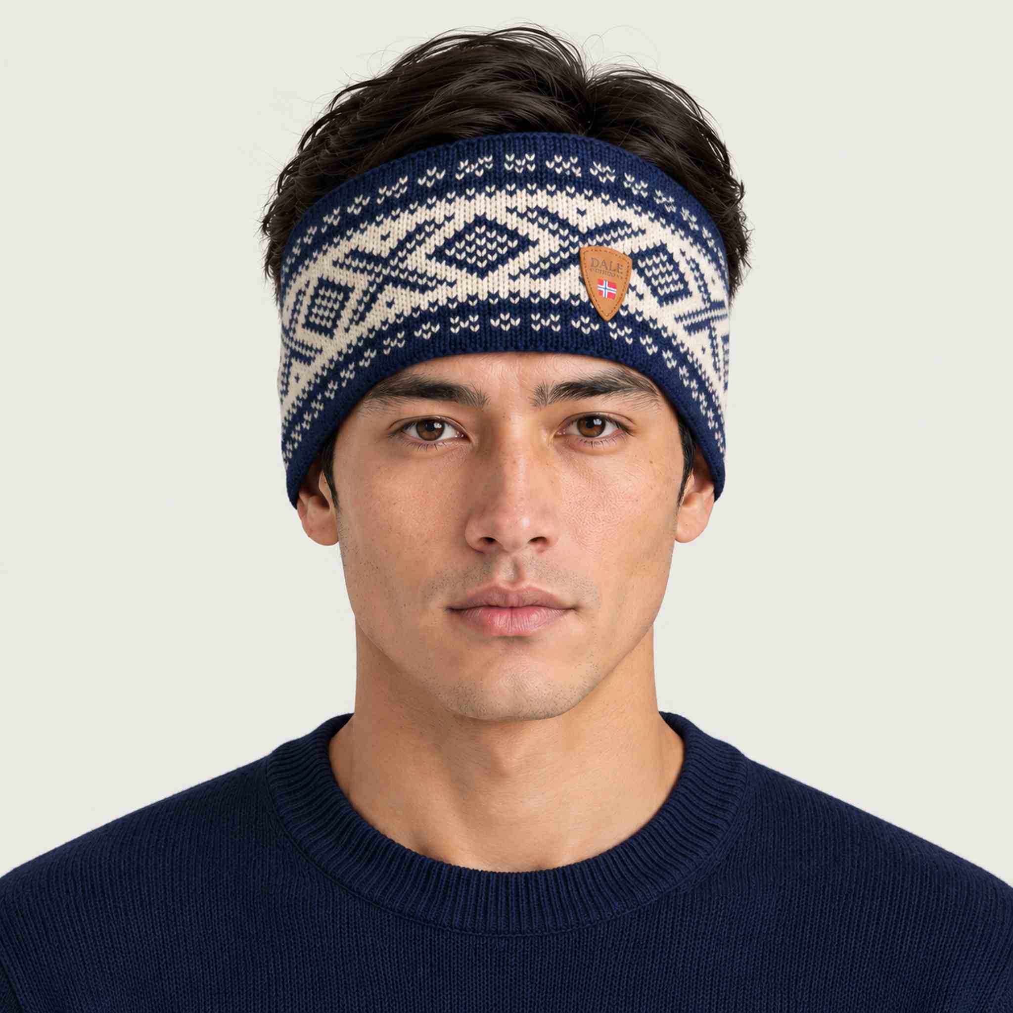 Dale of Norway Cortina 1956 Headband in Navy - male front