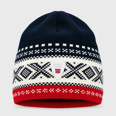 Dale of Norway Dystingen Hat in Navy/Raspberry - front
