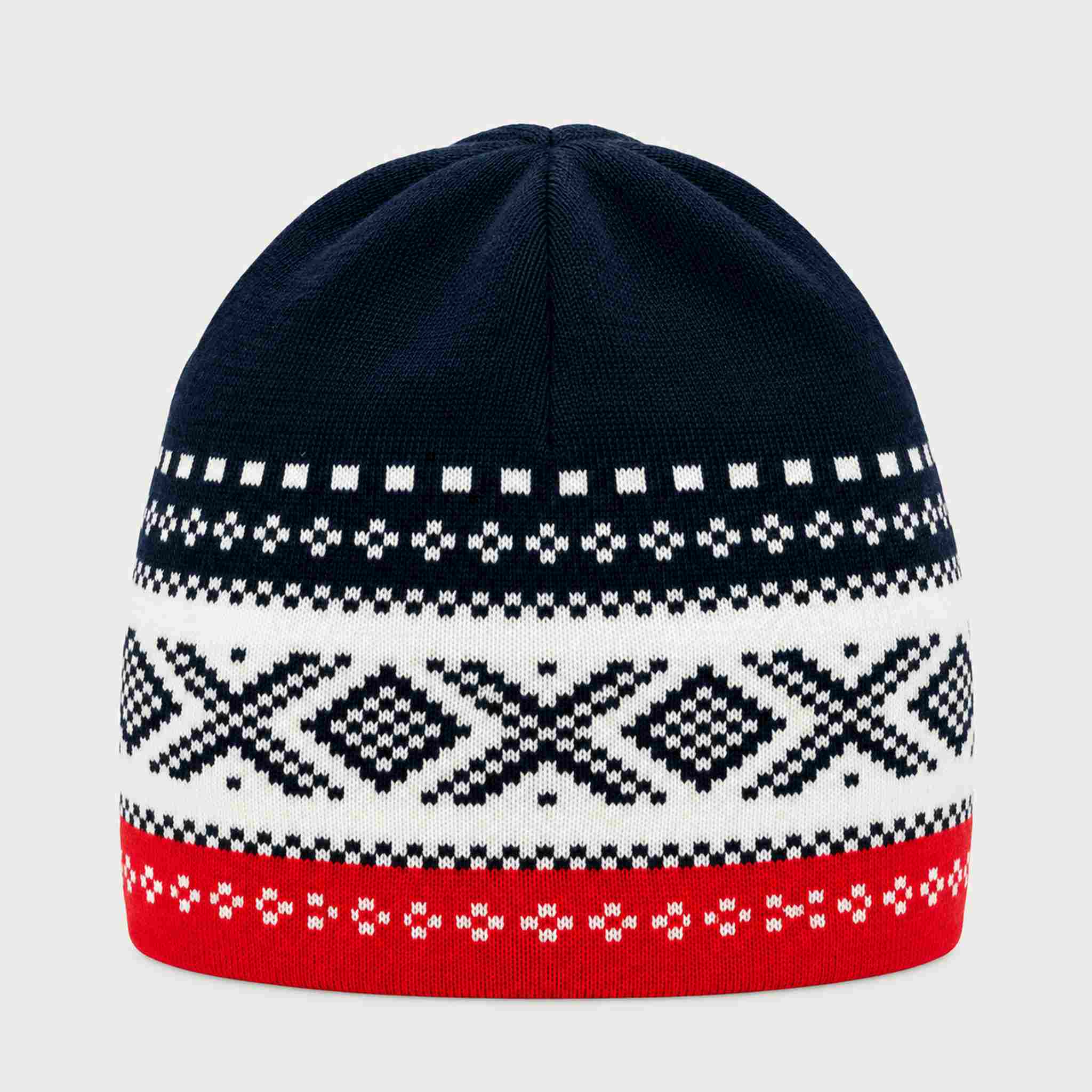 Dale of Norway Dystingen Hat in Navy/Raspberry - back