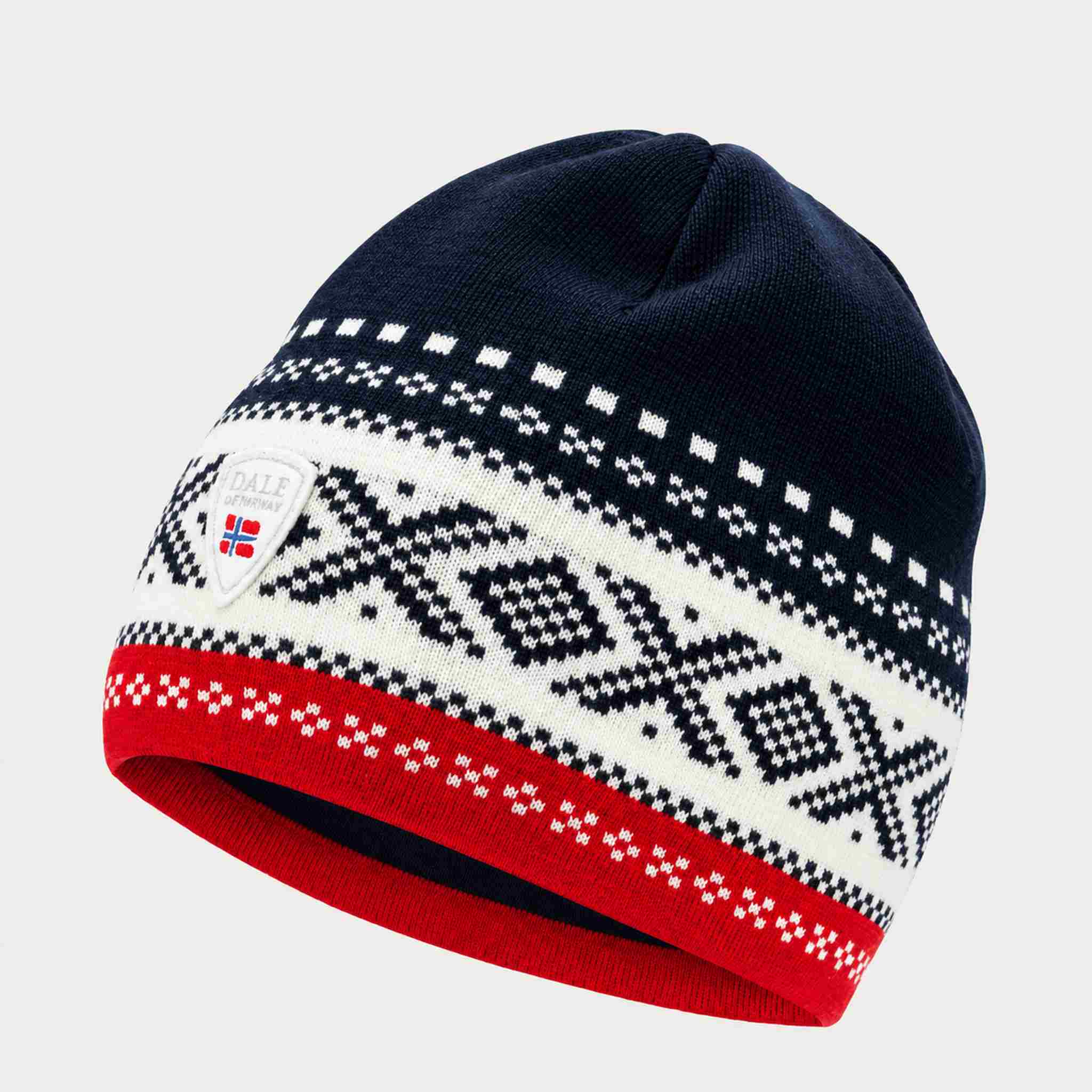 Dale of Norway Dystingen Hat in Navy/Raspberry - side