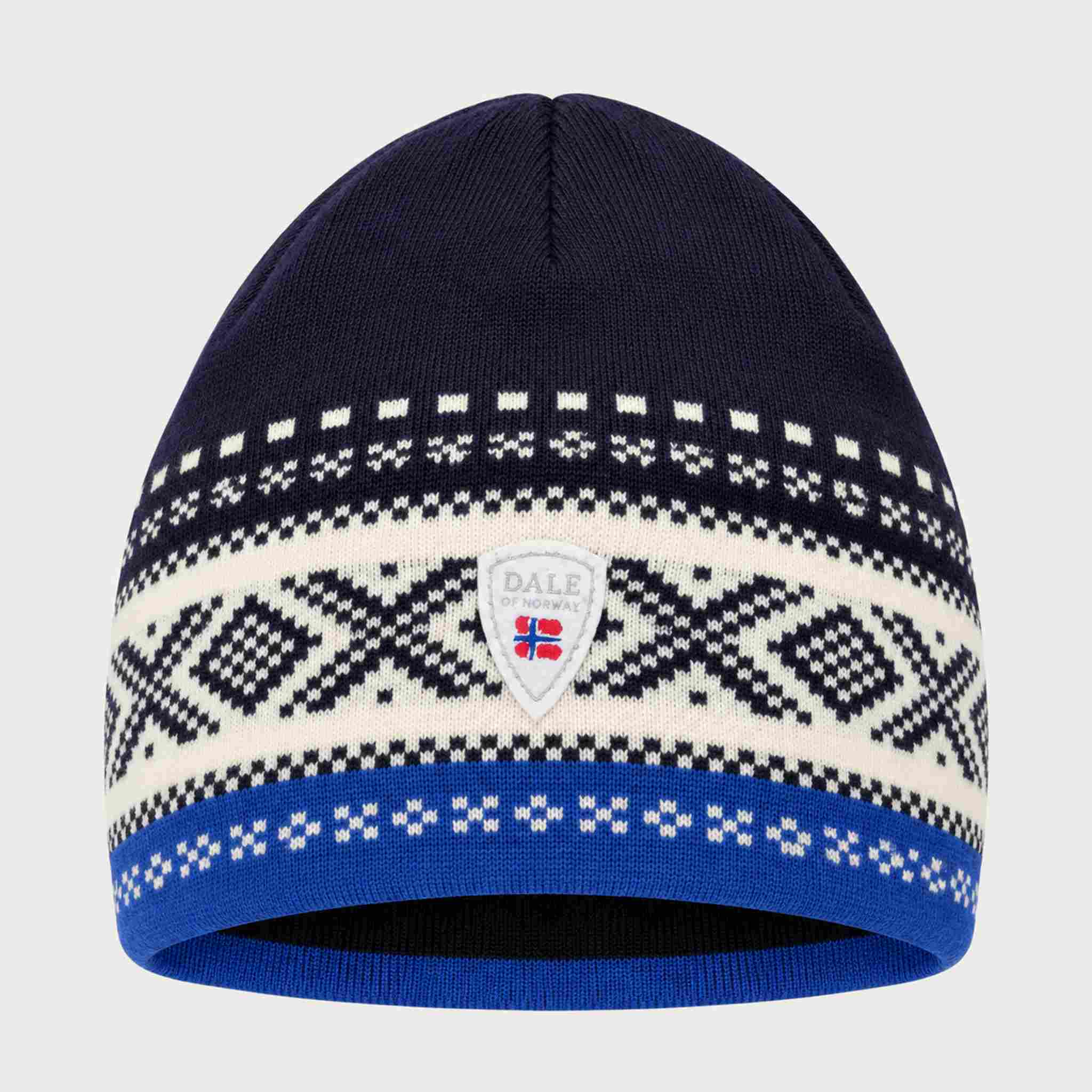 Dale of Norway Dystingen Hat in Navy/Ultramarine - front