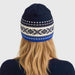Dale of Norway Dystingen Hat in Navy/Ultramarine - female back