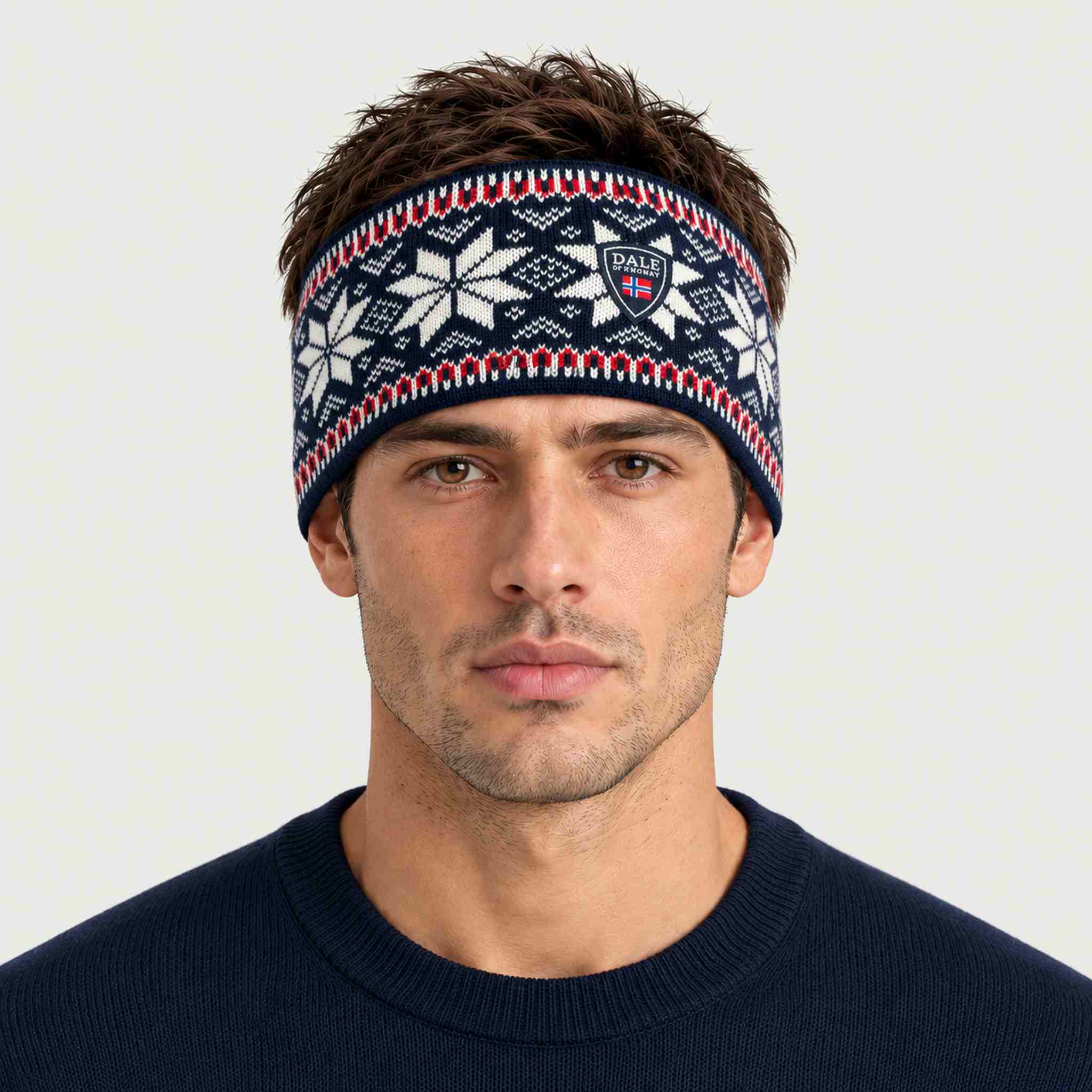 Dale of Norway Garmisch Headband in Navy - male front