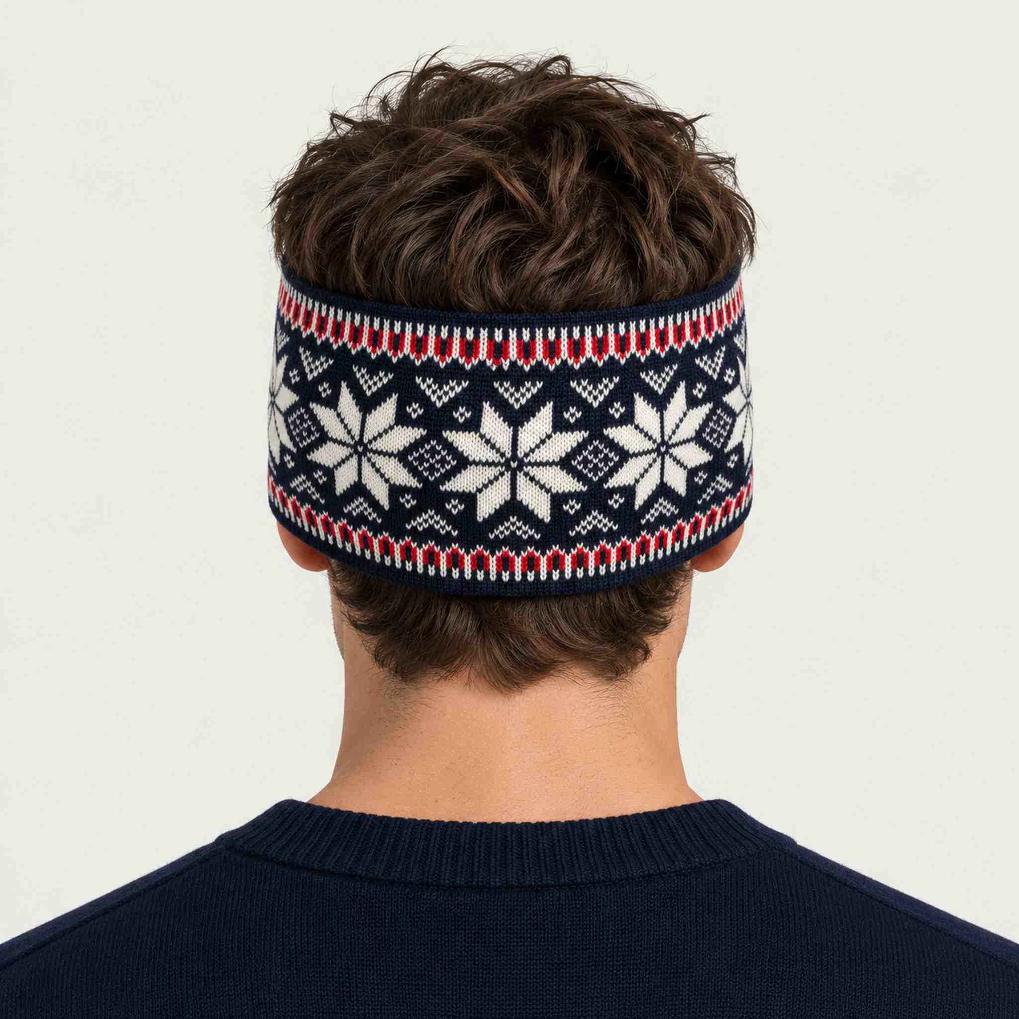 Dale of Norway Garmisch Headband in Navy - male back