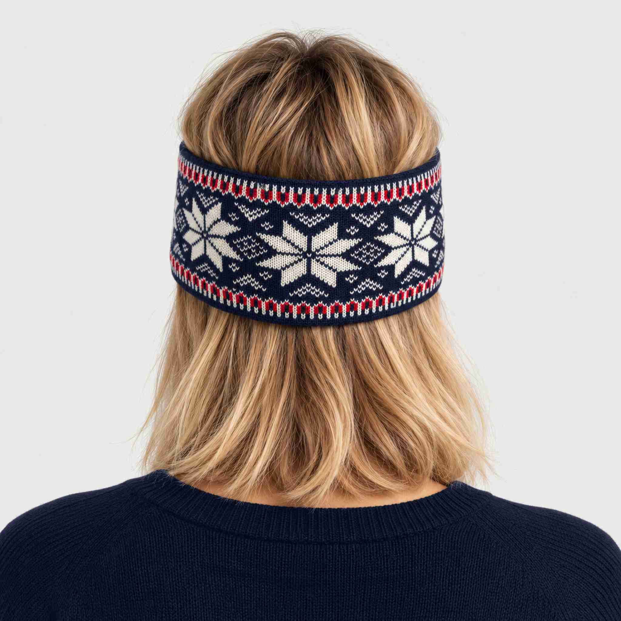 Dale of Norway Garmisch Headband in Navy - female back