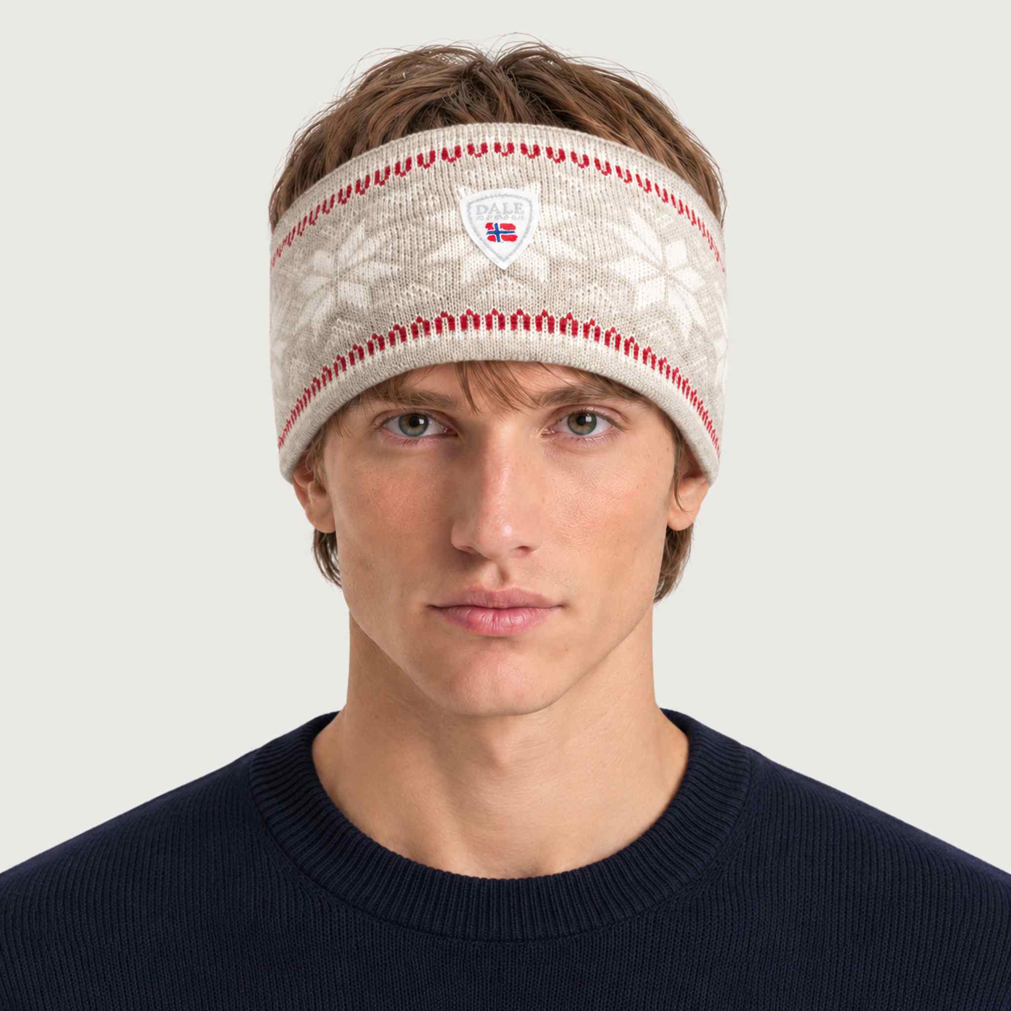 Dale of Norway Garmisch Headband in Sand - male front