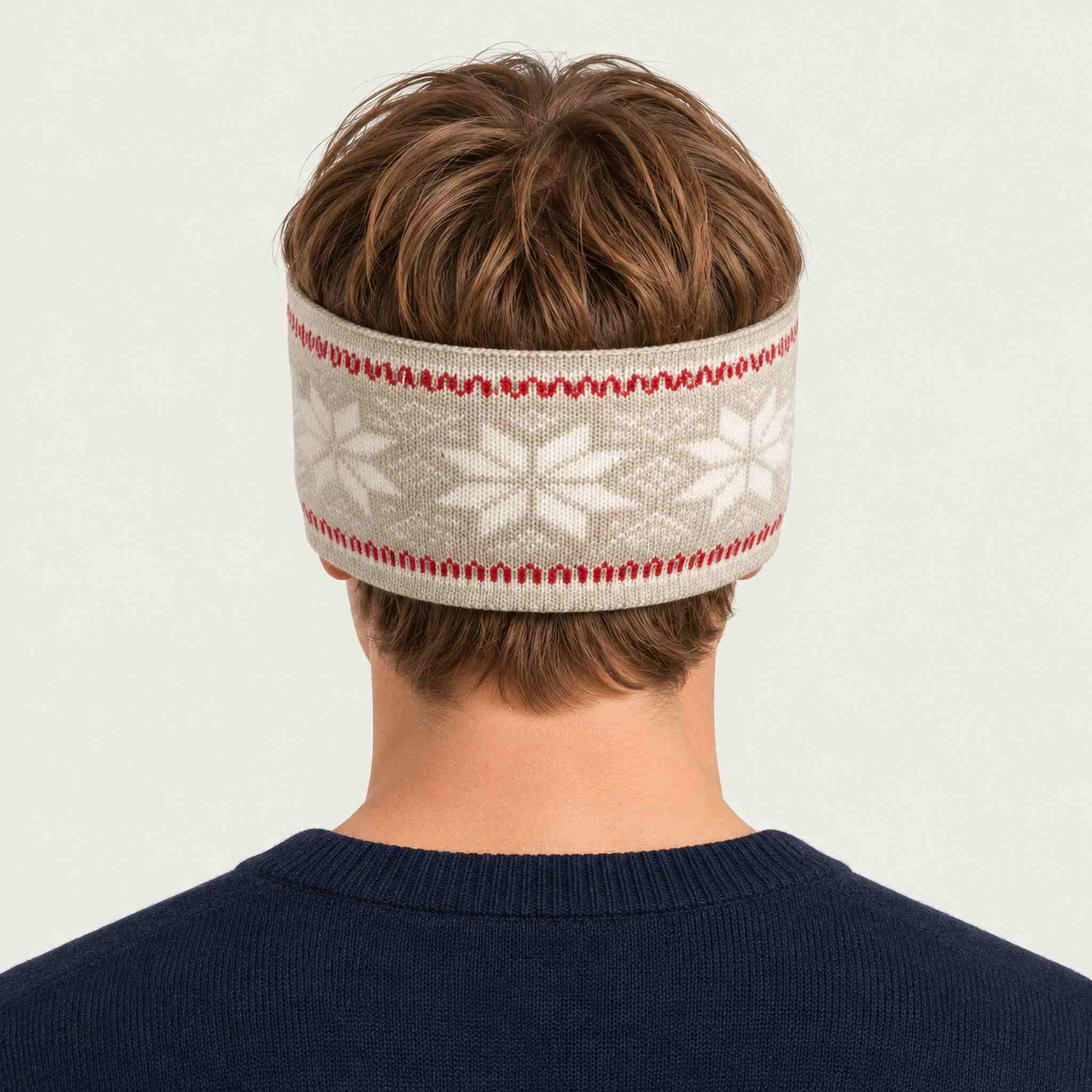 Dale of Norway Garmisch Headband in Sand - male back