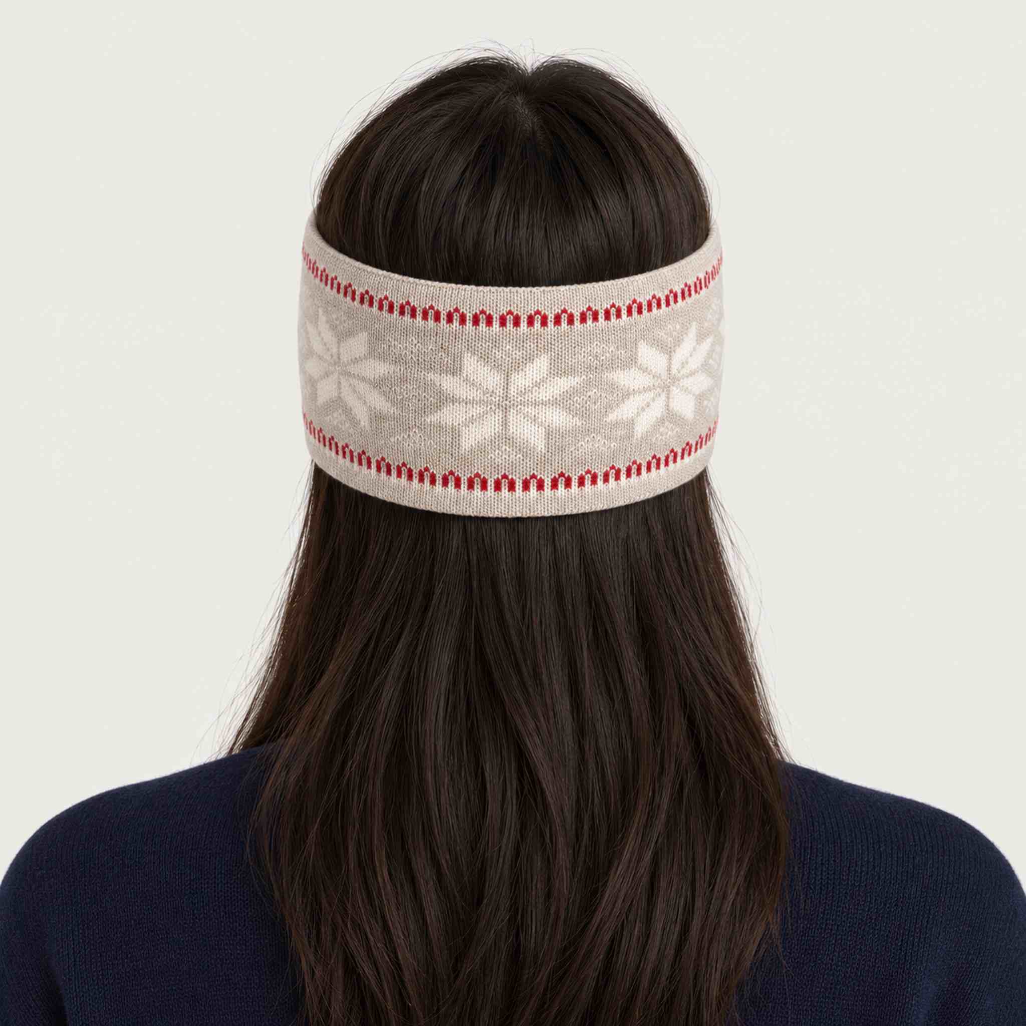 Dale of Norway Garmisch Headband in Sand - female back
