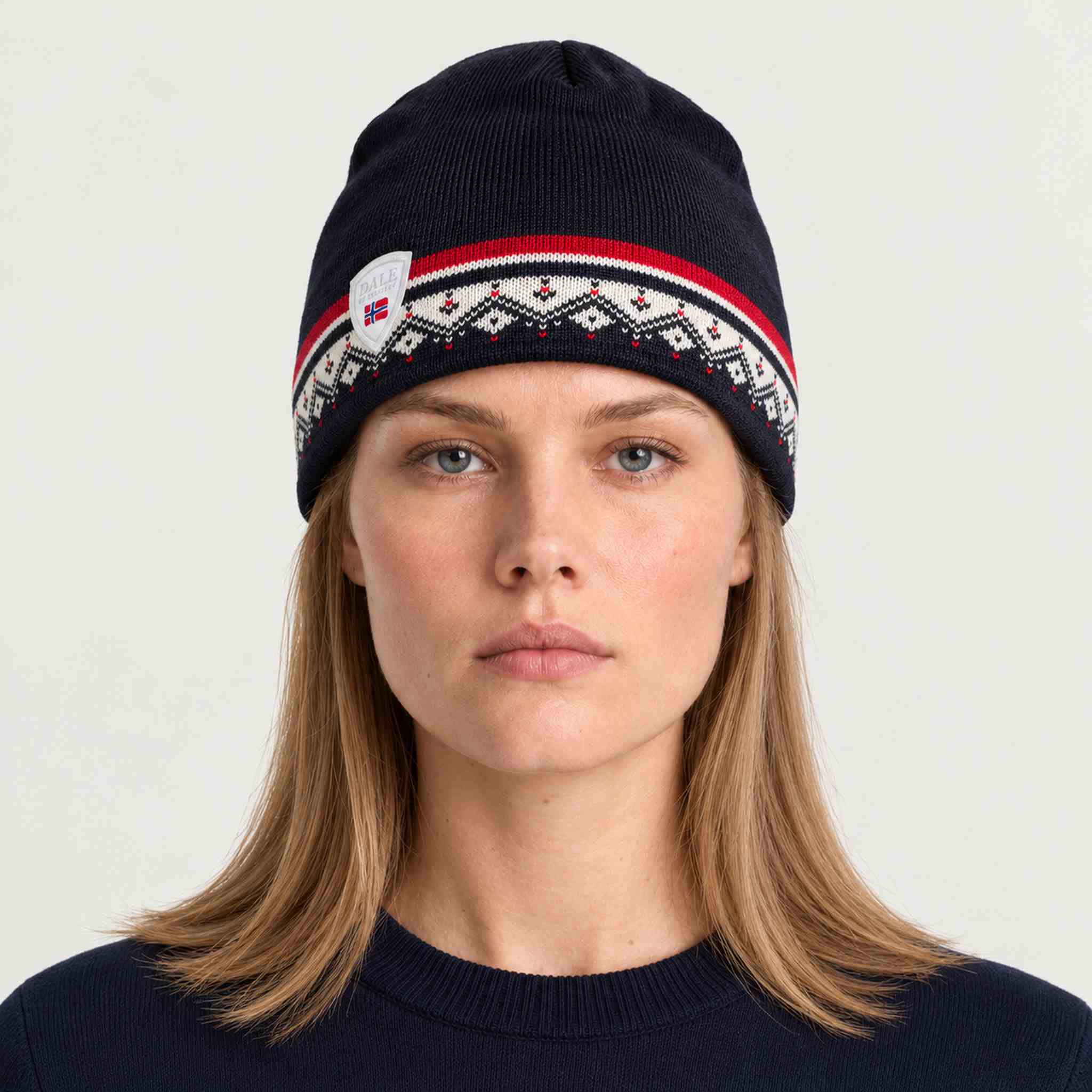 Dale of Norway Moritz Hat in Navy - female front