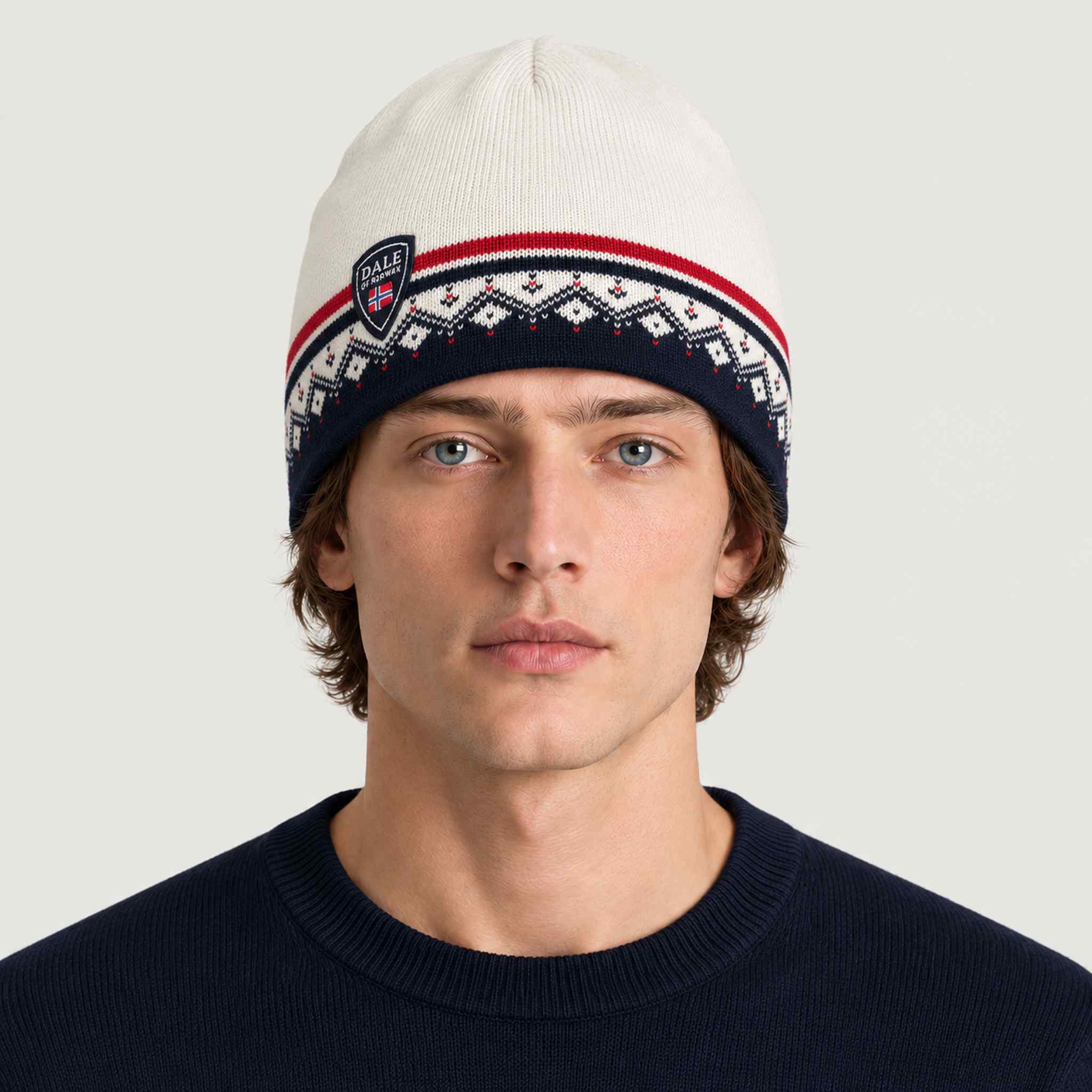 Dale of Norway Moritz Hat in Off White - male front