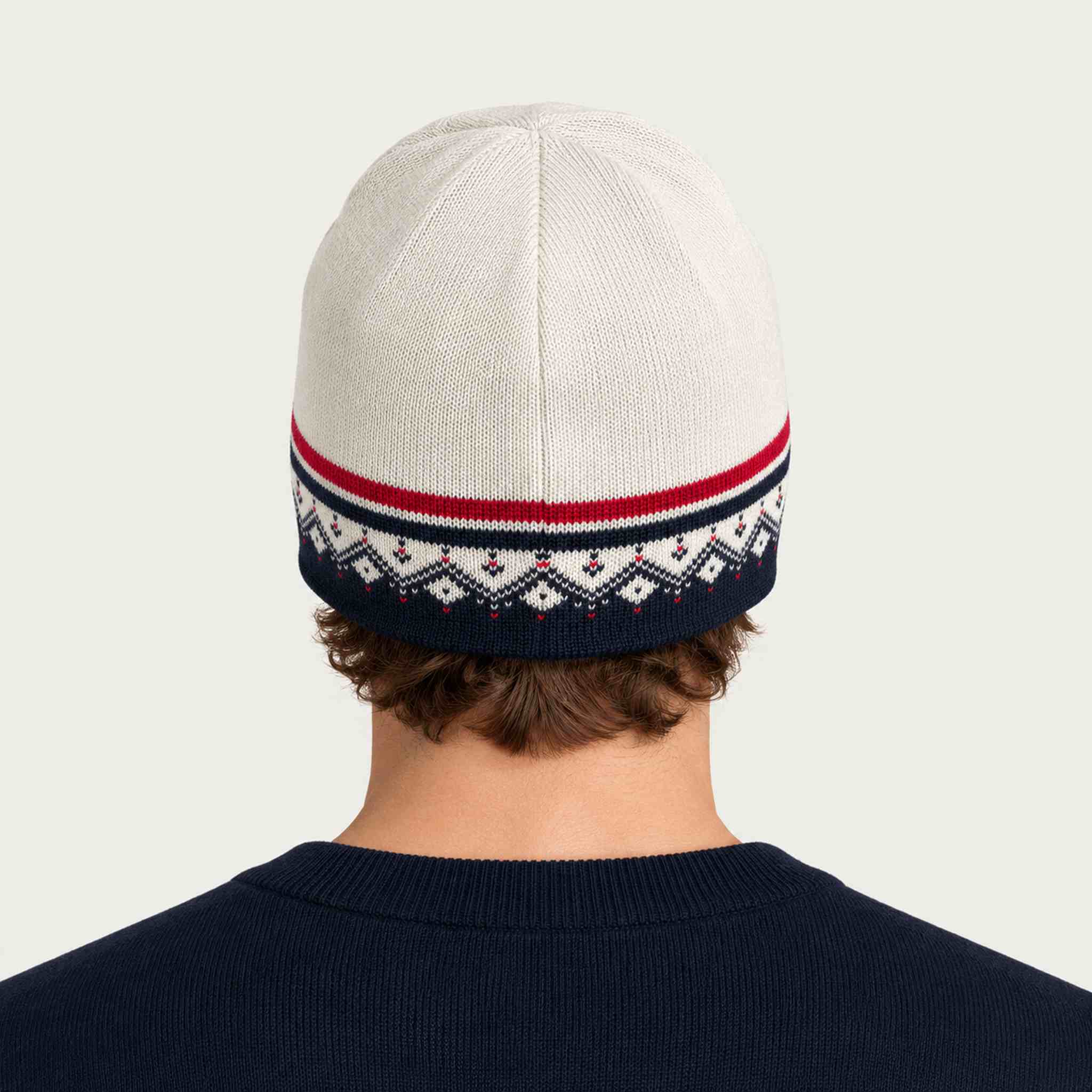 Dale of Norway Moritz Hat in Off White - male back