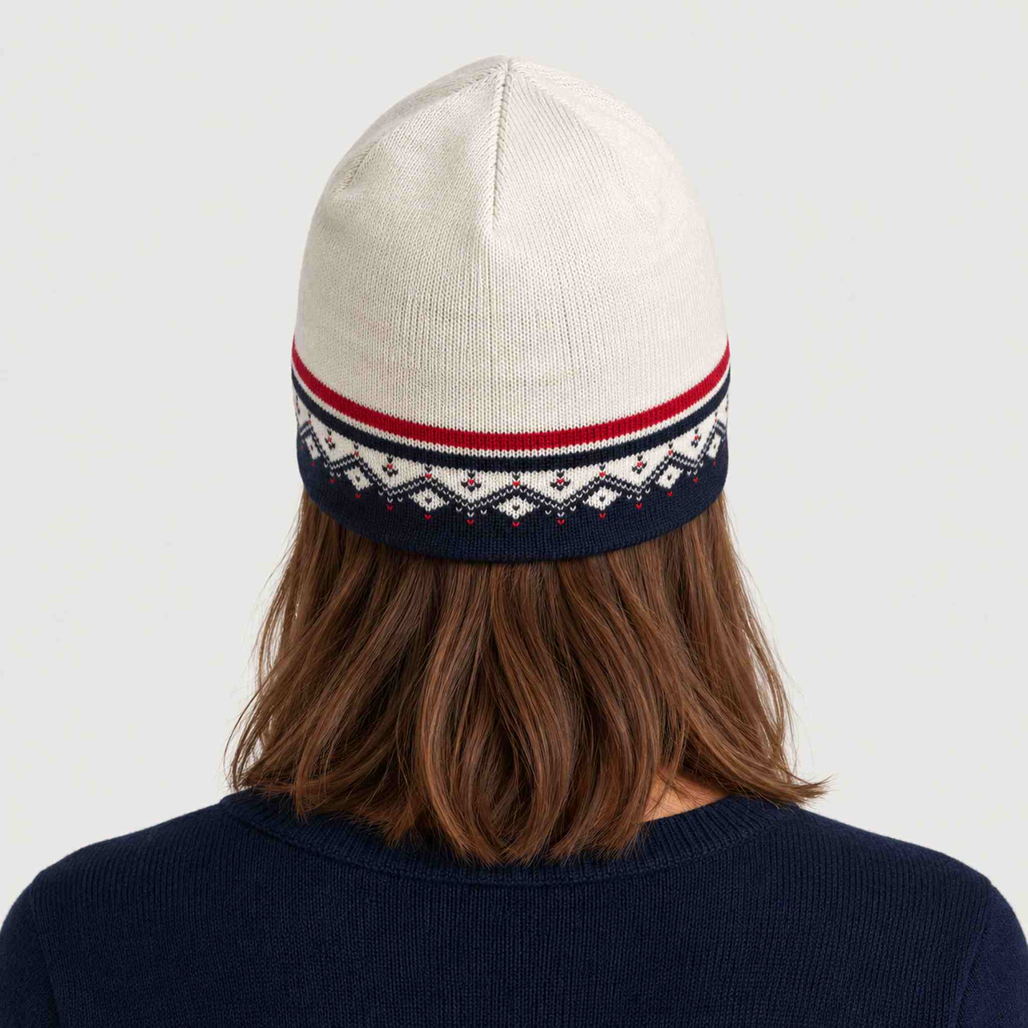 Dale of Norway Moritz Hat in Off White - female back