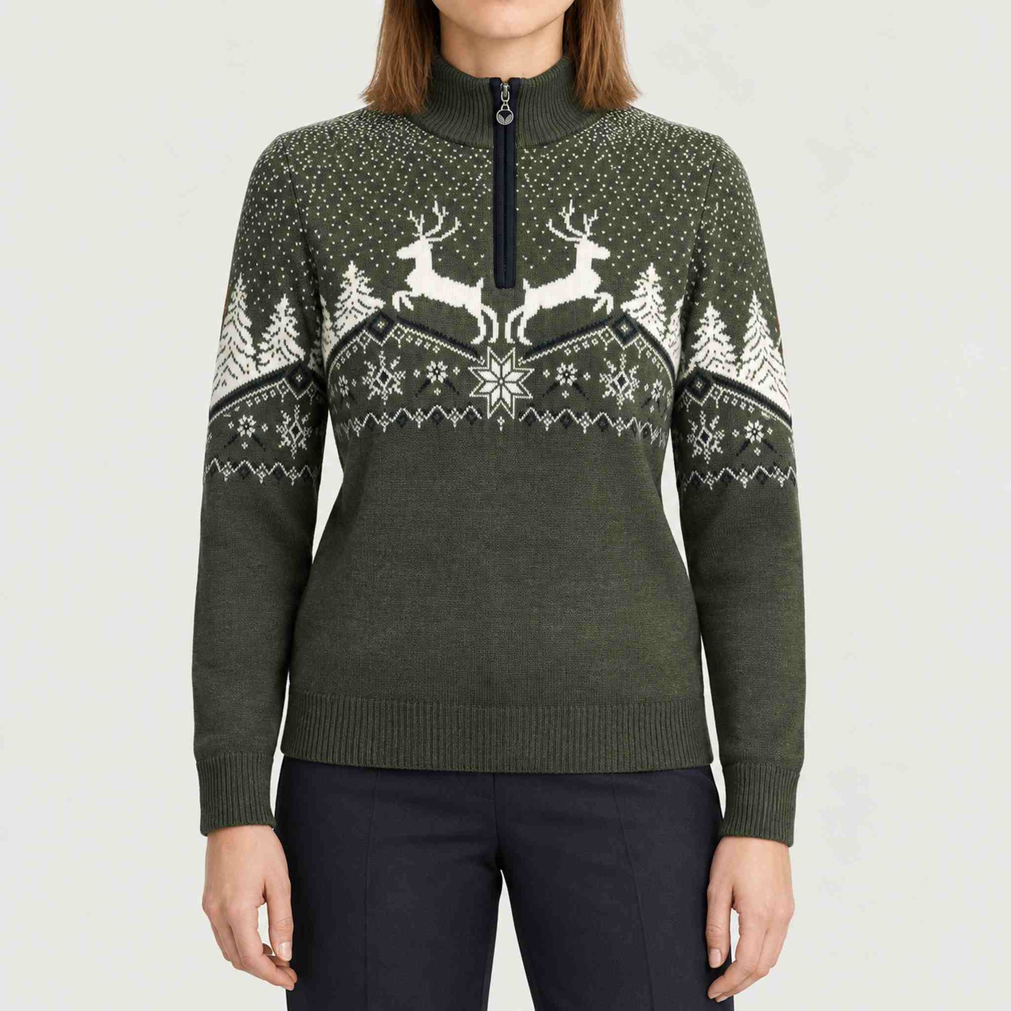 Dale of Norway Dale Fem Christmas Sweater - model front