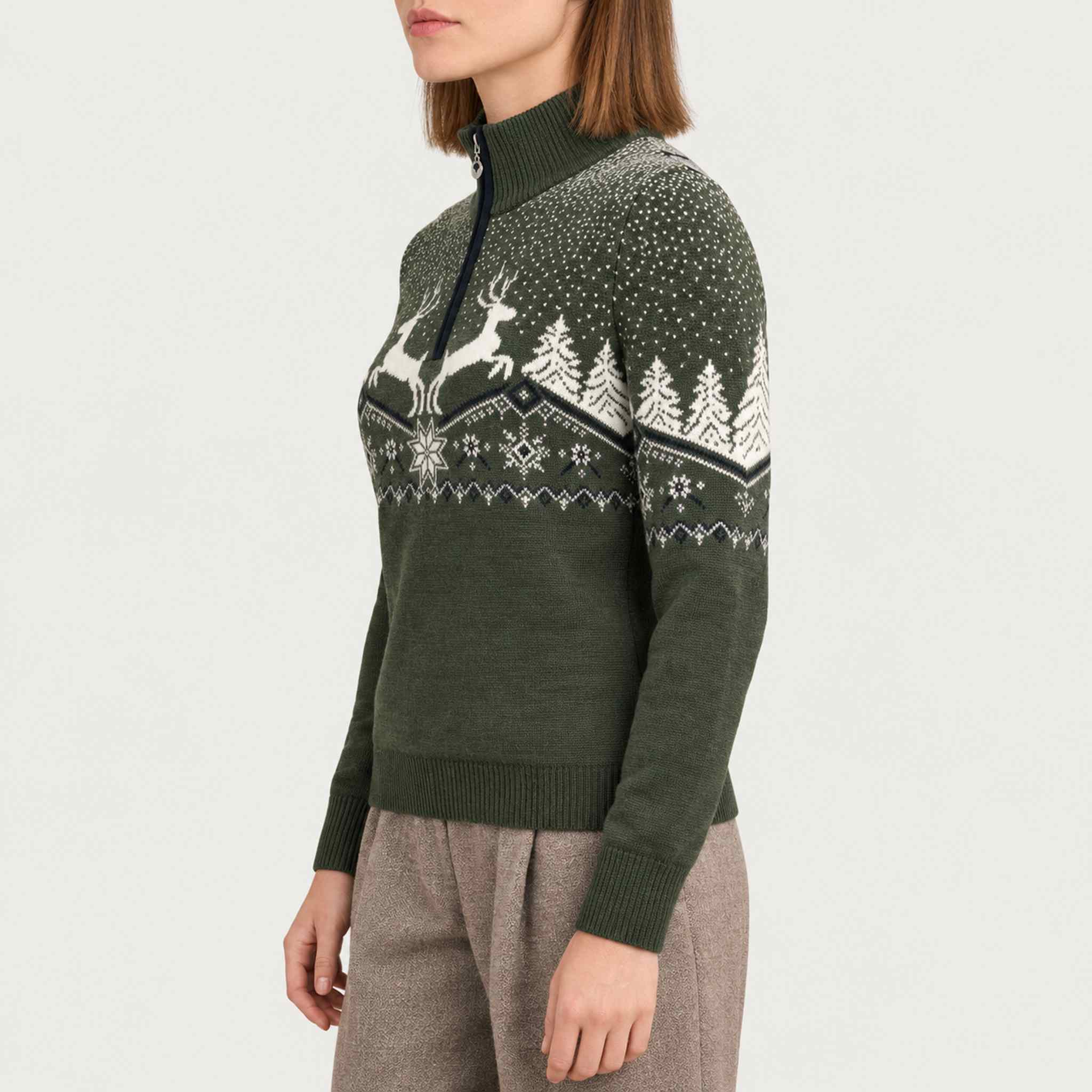 Dale of Norway Dale Fem Christmas Sweater - model side