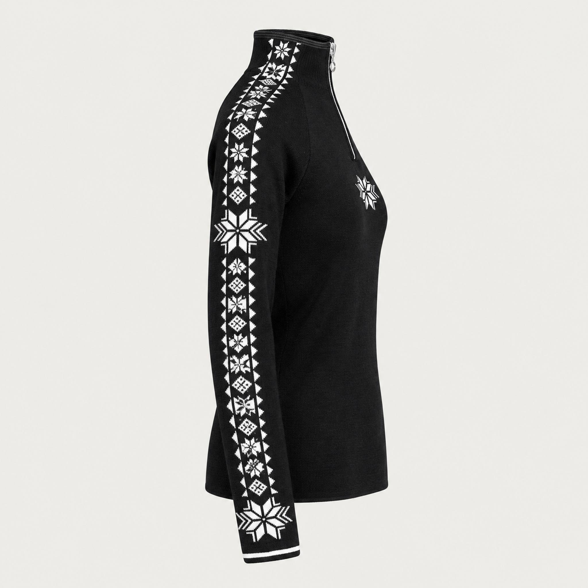 Dale of Norway Geilo Sweater in Black - side