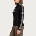 Dale of Norway Geilo Sweater in Black - model side