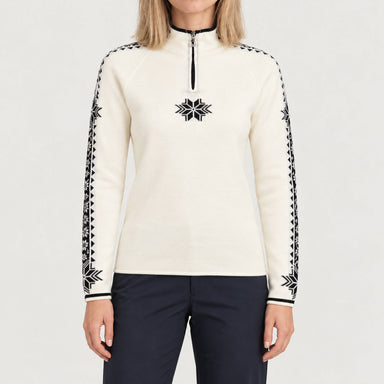 Dale of Norway Geilo Sweater in Off White - model front