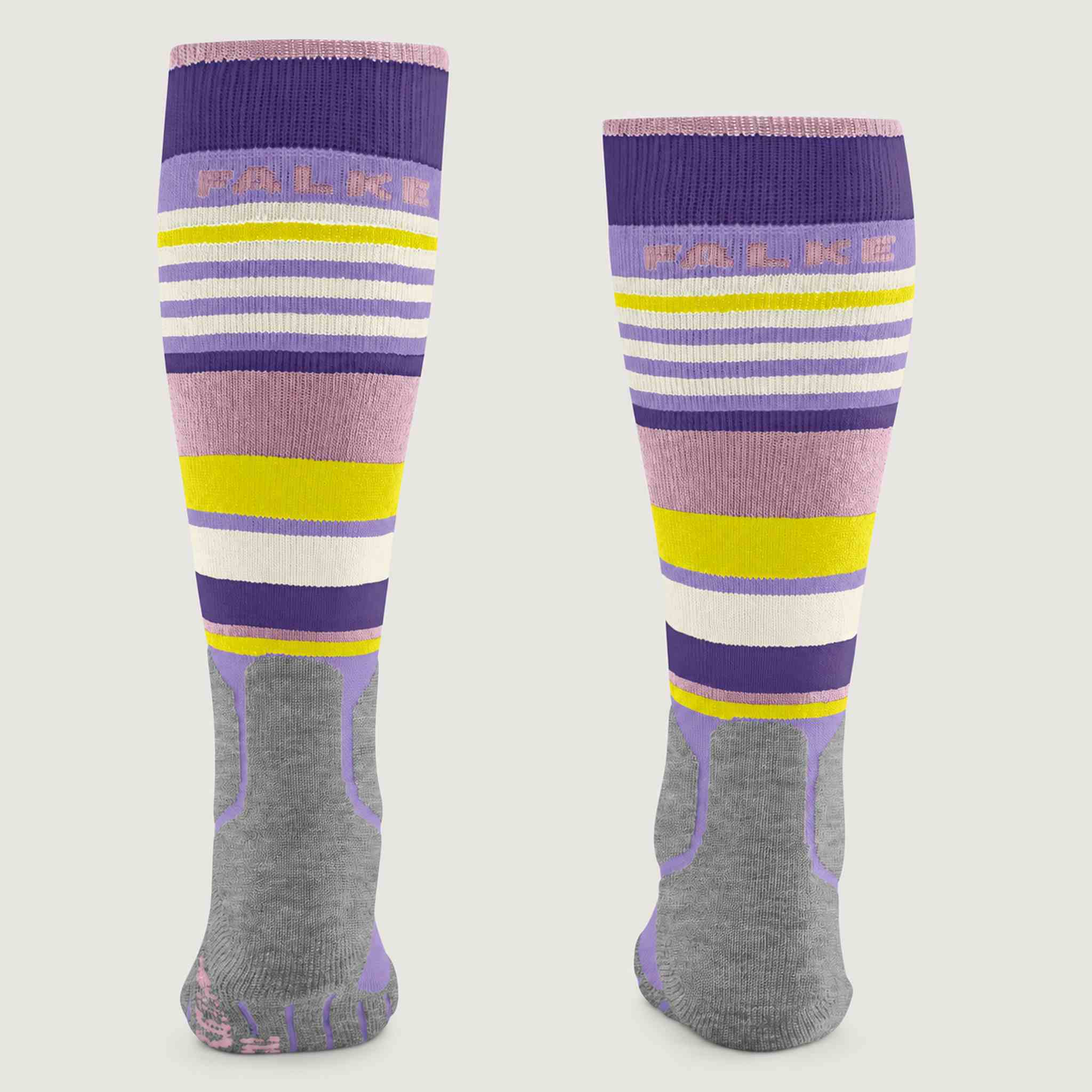 Falke SK2 Kids Ski Socks in Light Lilac – back product view