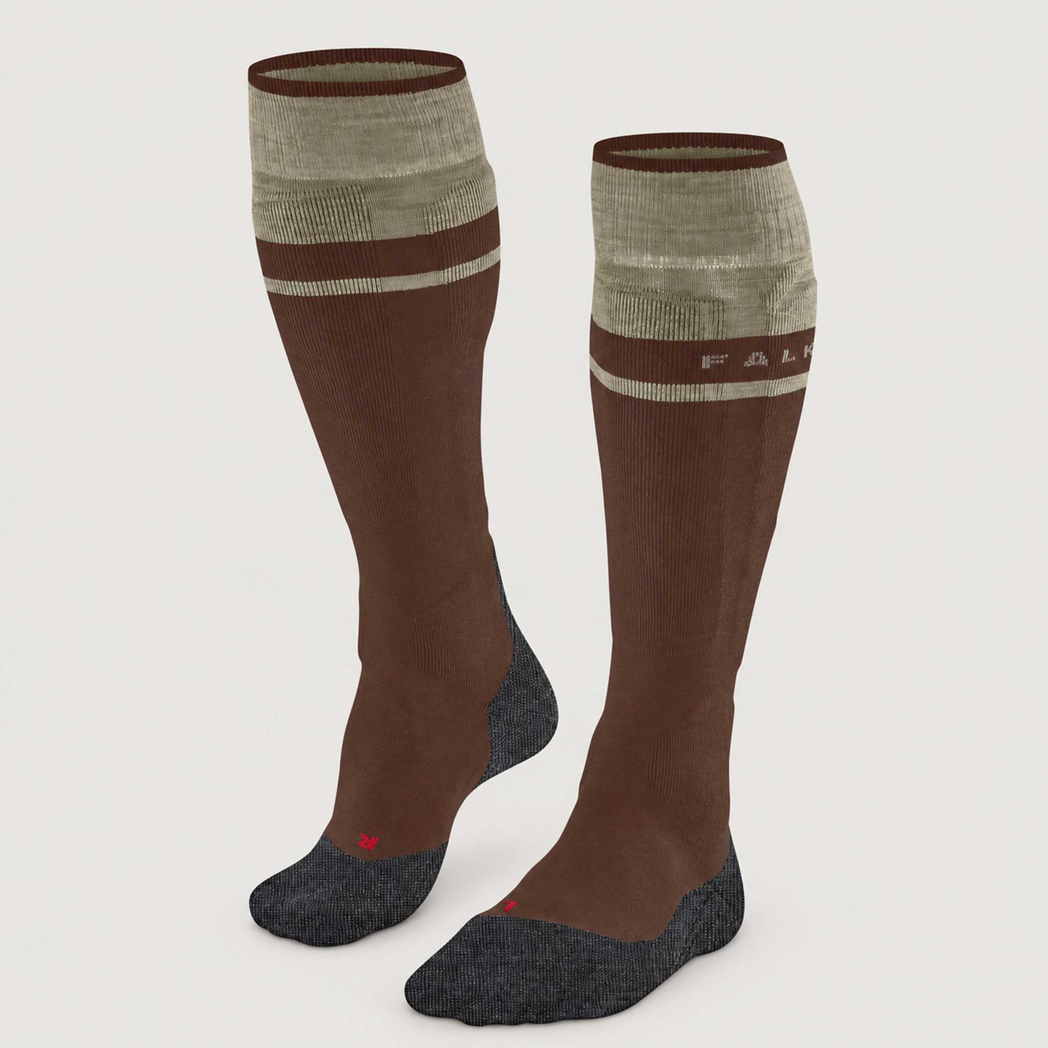 Falke SK2 Men’s Ski Socks in Chestnut – front product view