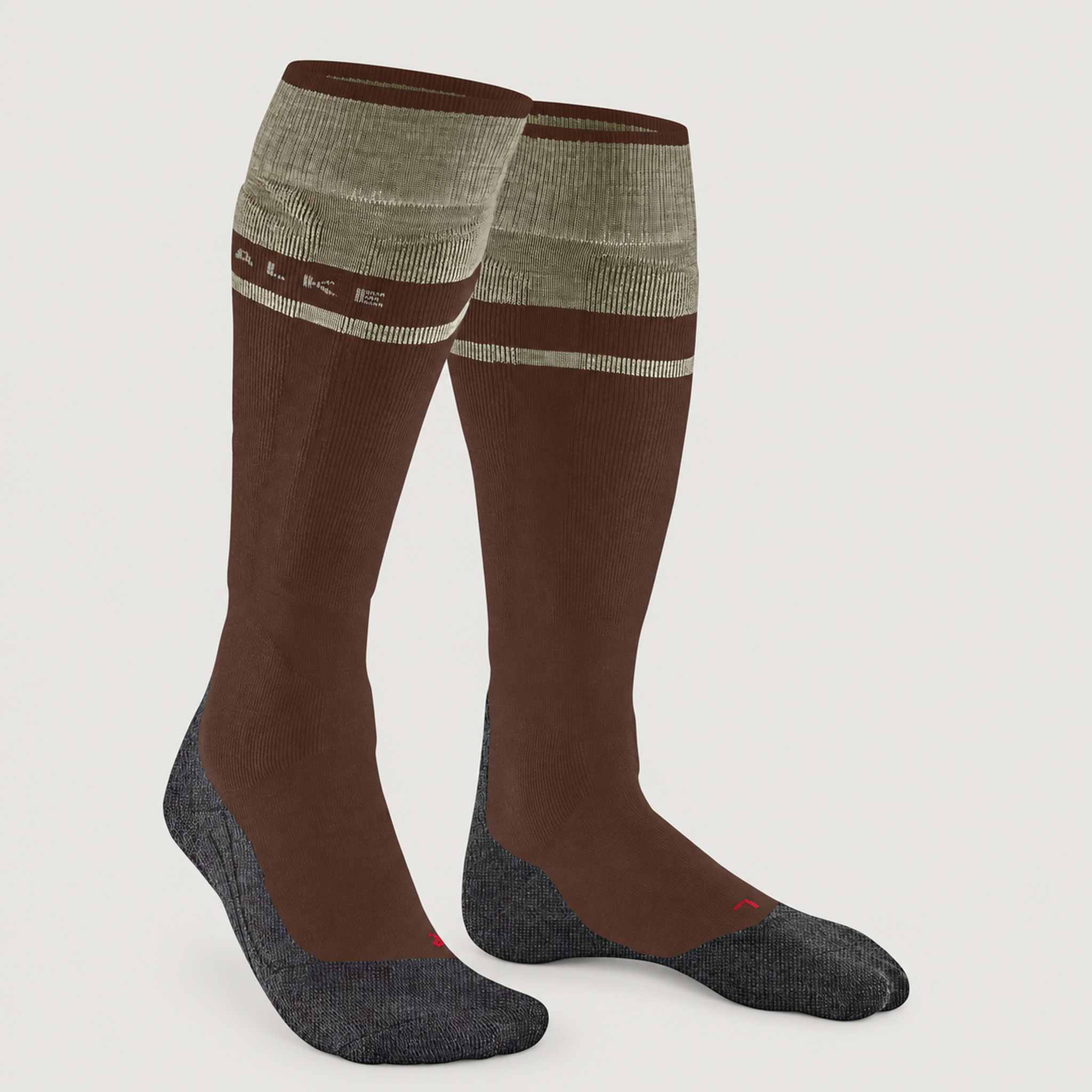 Falke SK2 Men’s Ski Socks in Chestnut – angle product view