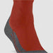 Falke SK2 Men’s Ski Socks in Chilly Orange – heel detail product view