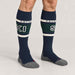SK2 Men's Ski Socks in Space Blue — model front