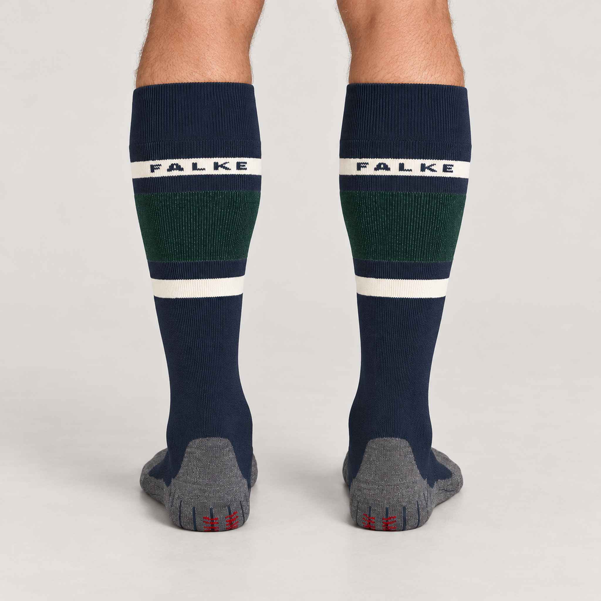 SK2 Men's Ski Socks in Space Blue — model back