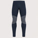 FALKE men's Thermozone full length baselayer leggings in Space Blue – front view
