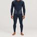FALKE men's Thermozone baselayer top in Space Blue – model front view