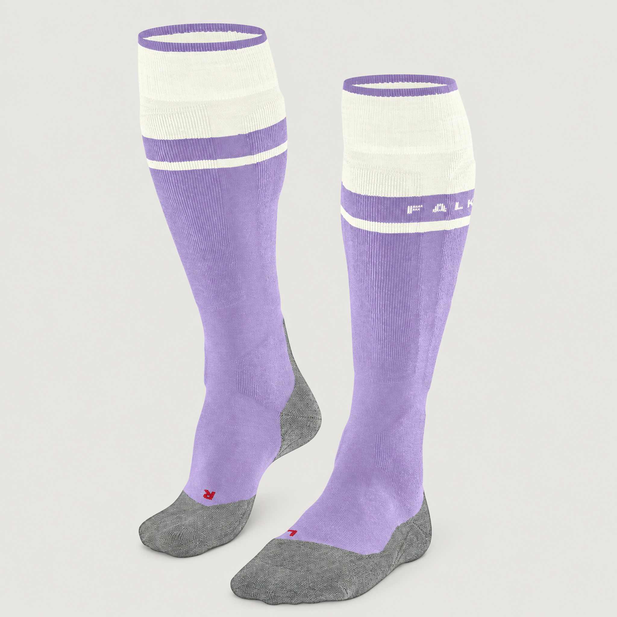 Falke SK2 Women’s Ski Socks in Light Lilac – front product view